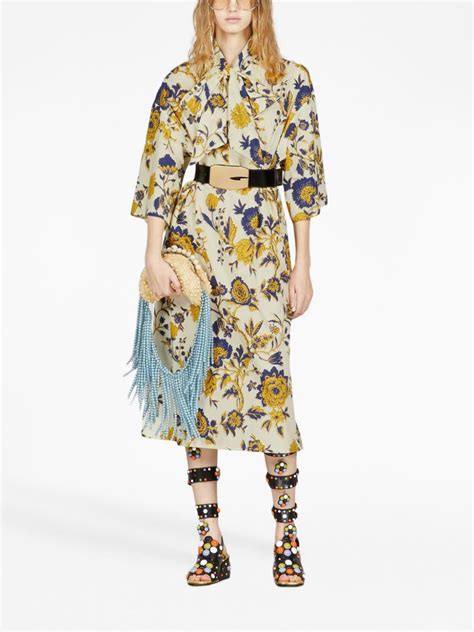 gucci floral white terry cloth|gucci floral dresses for women.